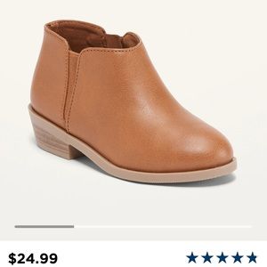 Toddler girl brown booties size 8